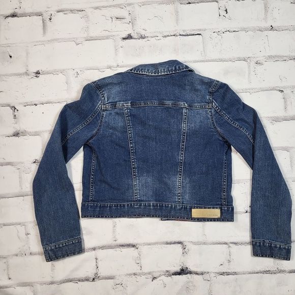 CALVIN KLEIN Girls Denim Button Up Jean Jacket Size 8/10 - Picture 2 of 2